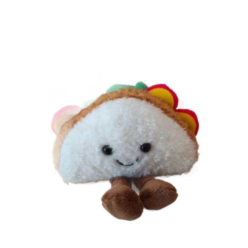 

Creative Cute Funny Hamburger Plush Pendant Sandwich Doll Plush Toy Doll Bag Hanging Keychain 12cm