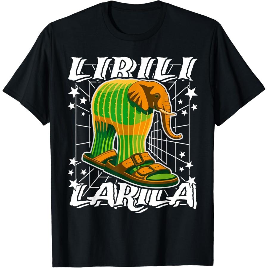 Lirili-Larila Italian-Brainrot Elephant Cactus Funny Gen Z T-Shirt S