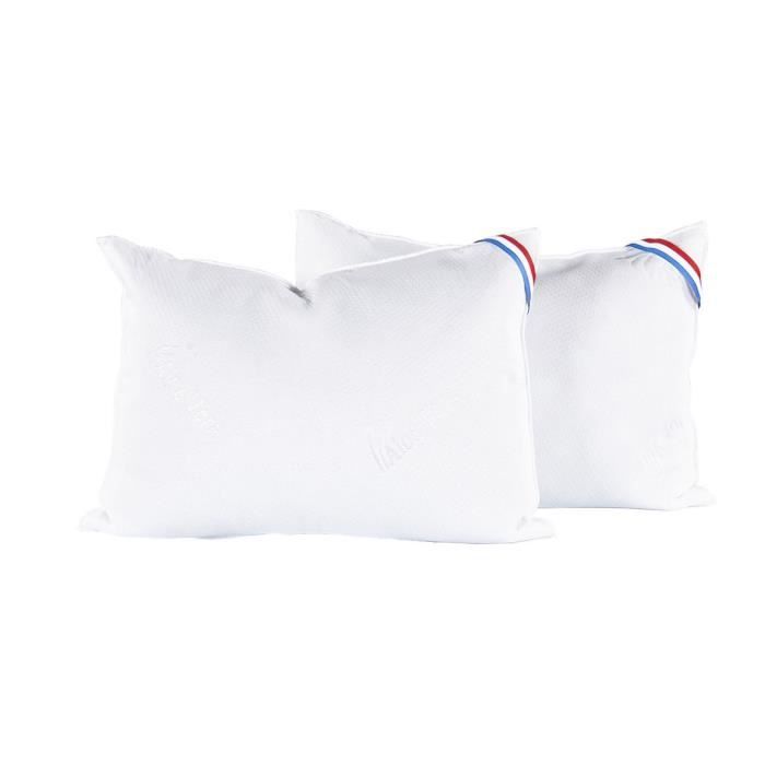 Matelas - Nuage - 160 x 200 cm - Mousse haute densité - Épaisseur 24 cm - 2 oreillers