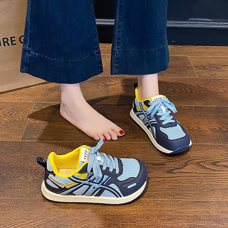 Thick-soled Mesh German Training Shoes Women's 2025 New Summer Versatile Breathable Casual Sports Forrest Gump Shoes Lightweight Dad Shoes