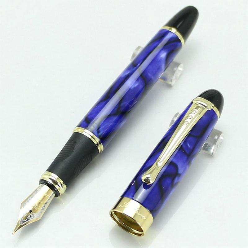 JINHAO X450 High Quality Multicolor White 18KGP Nib Fountain Pen Twist Carven Stationery School&Office Writing