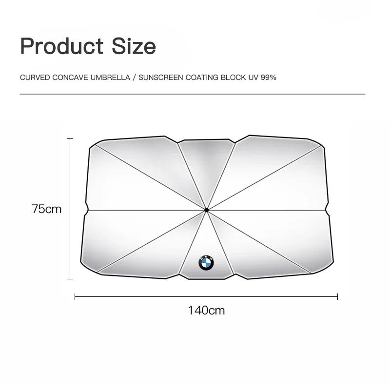LNRGN1 2026 Car Sticker Car UV Sunshade Umbrella Foldable Heat Insulation Cover For BMW G07 G05 G02 G01 F48 G30 G20 F10 F25 F26 F40 F30