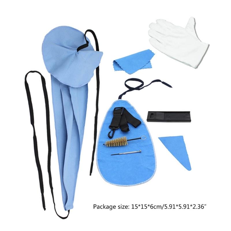 10pcs Instrument Maintenance Care Clean Cloth Cushion Reed Cases Screwdriver Kit Set for Saxophone Cleaning Maintenance