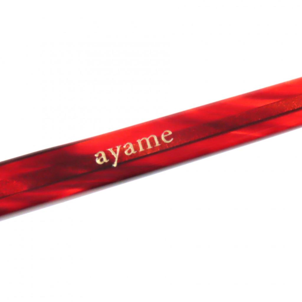 Great Ayame Glasses NEWOLD New Old Clear Red Mens Used