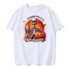 Women Ghost Pumpkin Bat Print Round Neck Pullovers Funny Halloween Costume Cotton Shirt Graphic T Shirts Y2k Top Harajuku Tops