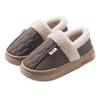 Waterproof cotton slippers women's winter new velvet warm root cotton drag couple thickened cotton shoes wool slippers shoes