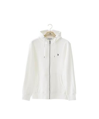 Uspoloassn Fleece Zip-Up Hoodie_White