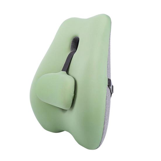 Chair Back Cushion Memory Foam Lumbar Support Cushion with Adjustable Slider Ergonomic Back Support for Office Workers Car Drivers Gamers