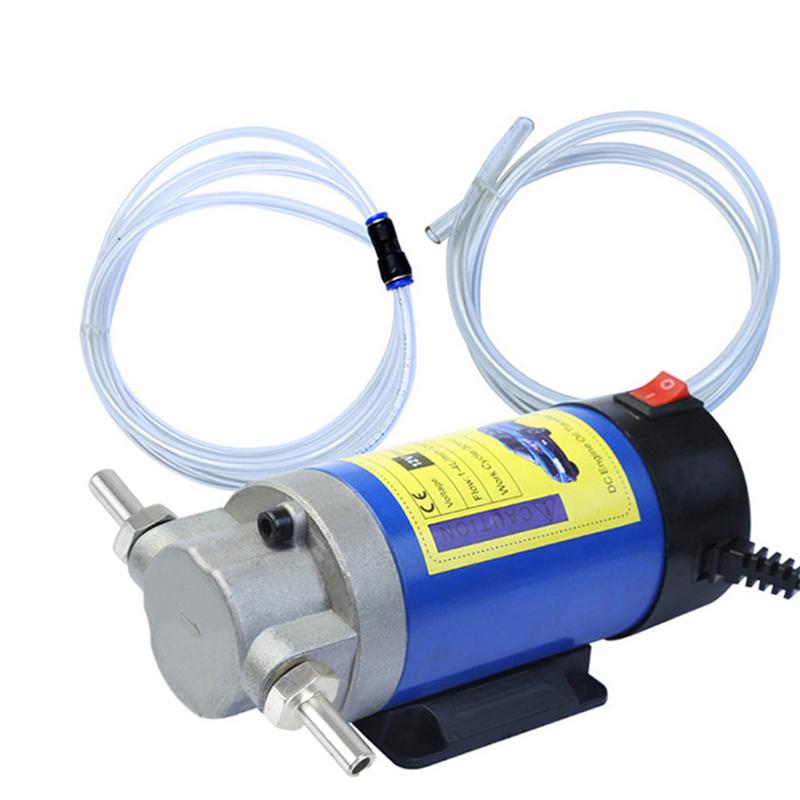 Portable 12V 100W Car Electric Oil Extractor Transfer Pum Oil/Crude Oil Fluid Suction Pump Fuel Engine Oil Extractor Siphon Tool