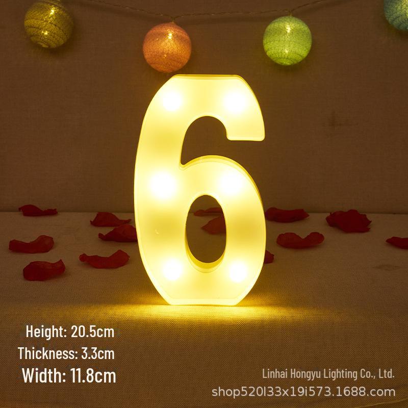 26 English Letter Night Lamp for Wedding Proposal or Decor