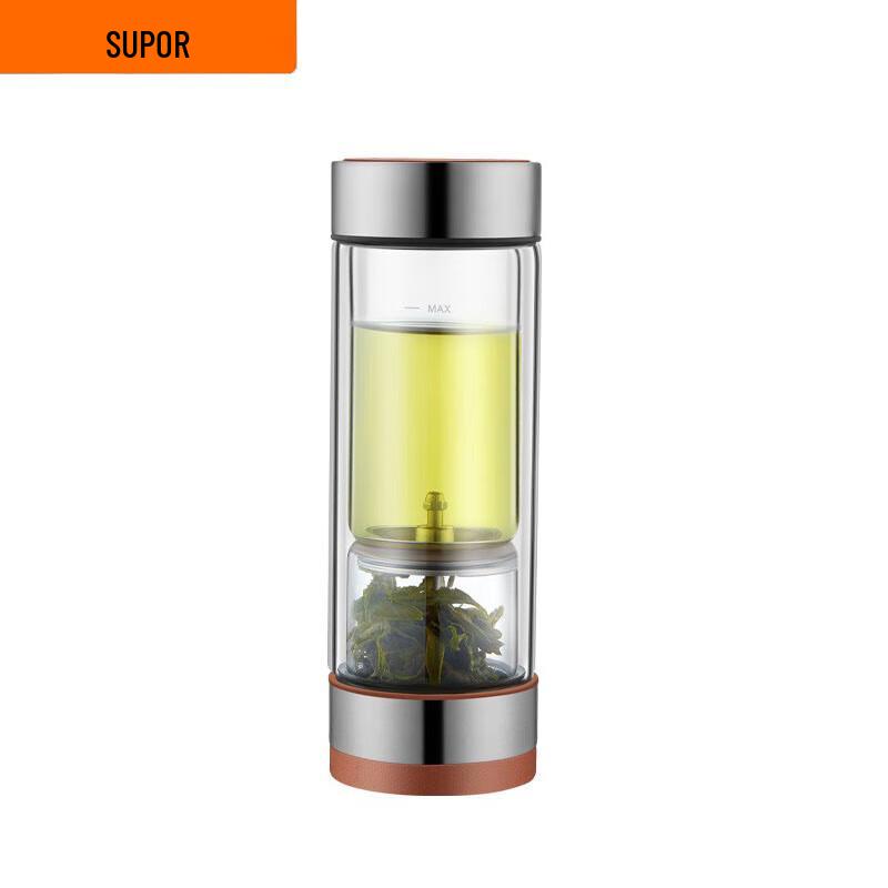 SUPOR Double-Layer Glass Tea Infuser Bottle