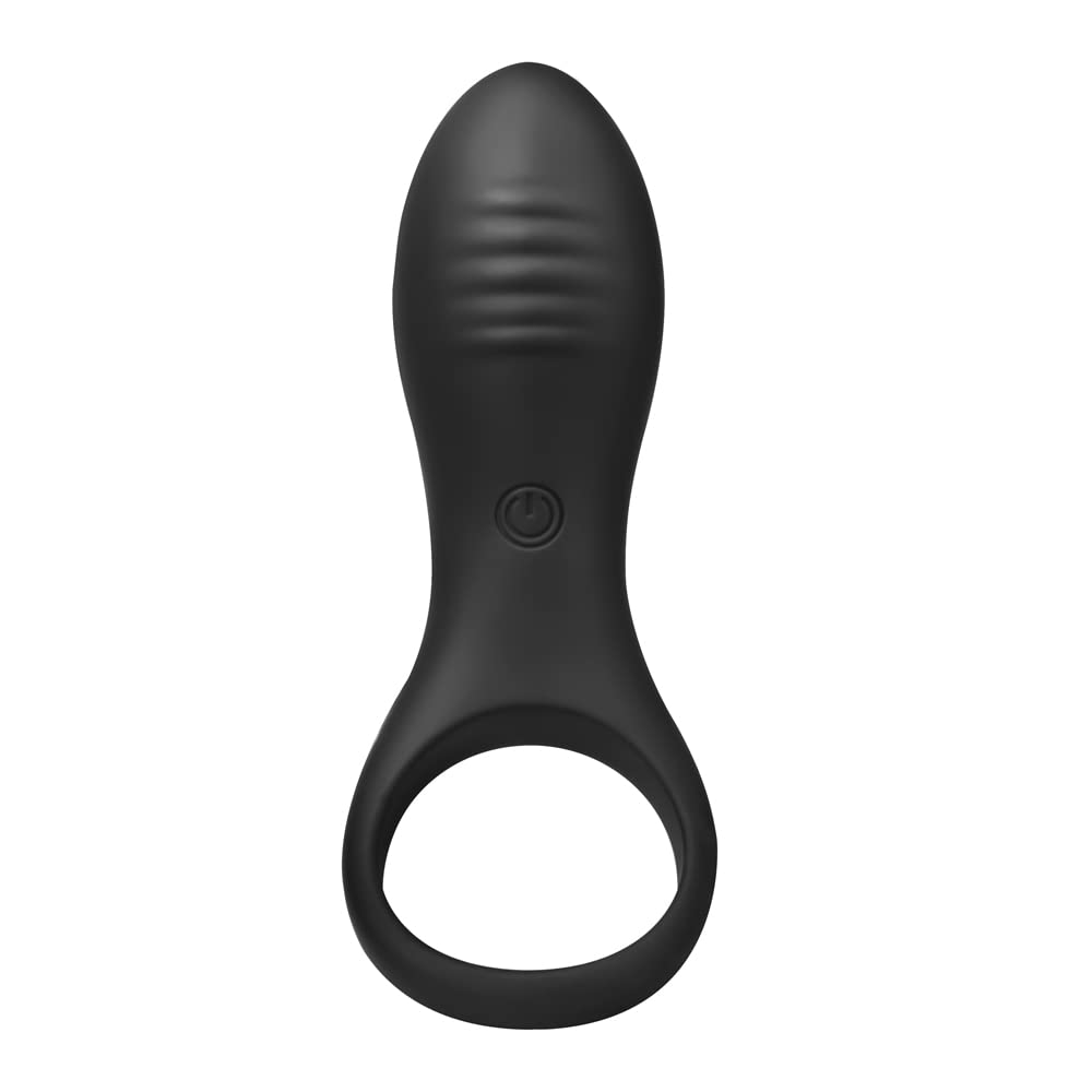 Penis Ring with 10 Clitoris Cock Popular Masturbation Adult Made of Highly Resilient Soft Silent USB Unisex Adult Goods Vibrator, Patterns,