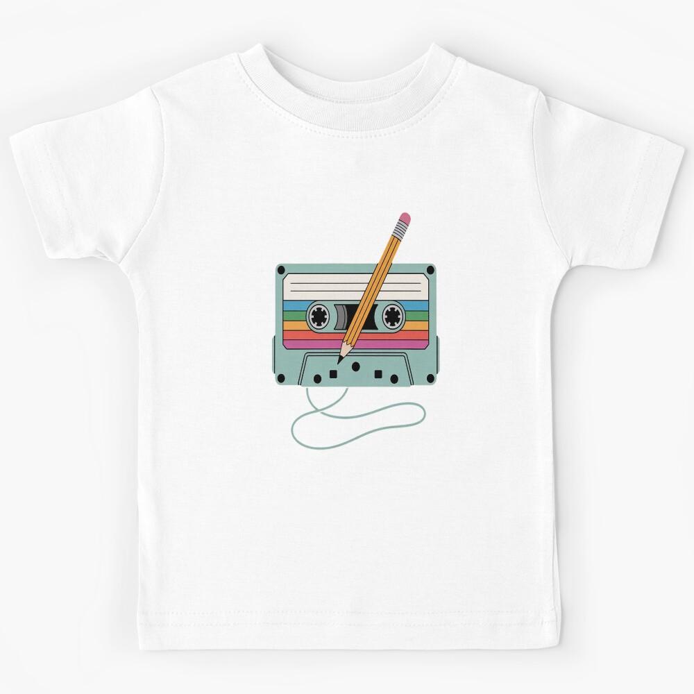 80s 90s Party Costume Nostalgia Cassette Kids T-Shirt 130