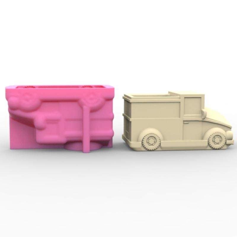 Succulents Flower Pot Resin Silicone Mold Suitable for Diy Garden Concrete Pen Holder Candle Holder Crafts Home Decor