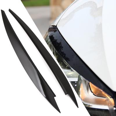 2PCS/set Car Black Baking Headlight Cover Trim Decoration Fit For VW Volkswagen GOLF 7 MK7