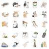 53 Adorable Hand-Painted Waterproof Cat Stickers for Laptops, Notebooks, Water Bottles, and Phones