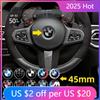 EPXZ7 New Hor 2025 1Pcs 45mm Car Steering Wheel Badge Emblem Sticker Auto-Styling For BMW E36 E46 E53 E90 E60 E61 E93 E87 X1 X3 X5 X6