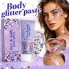 Face and Body Glitter Gel Long Lasting Shine Suitable for Party Use Water Resistant Cosmetic Gel 50g Tube