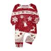 Matching Family Christmas Loungewear Set for Infants - Neck Long Sleeve and Long Pants