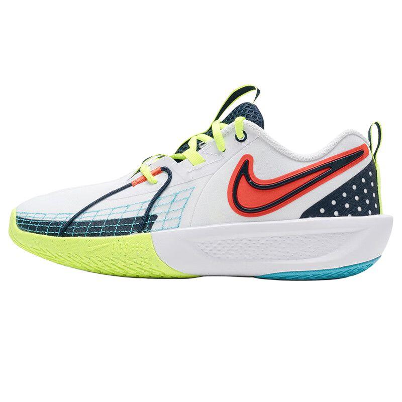 Nike GT Cut 3 SE GS White Obsidian Picante Red Kids Sneakers Volt HJ3903-100