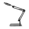 5X Lighted Magnifying Glass Lamp 2 In 1 Magnifying Swing Arm Desk Lamp with Clamp Stand 360 Degree
