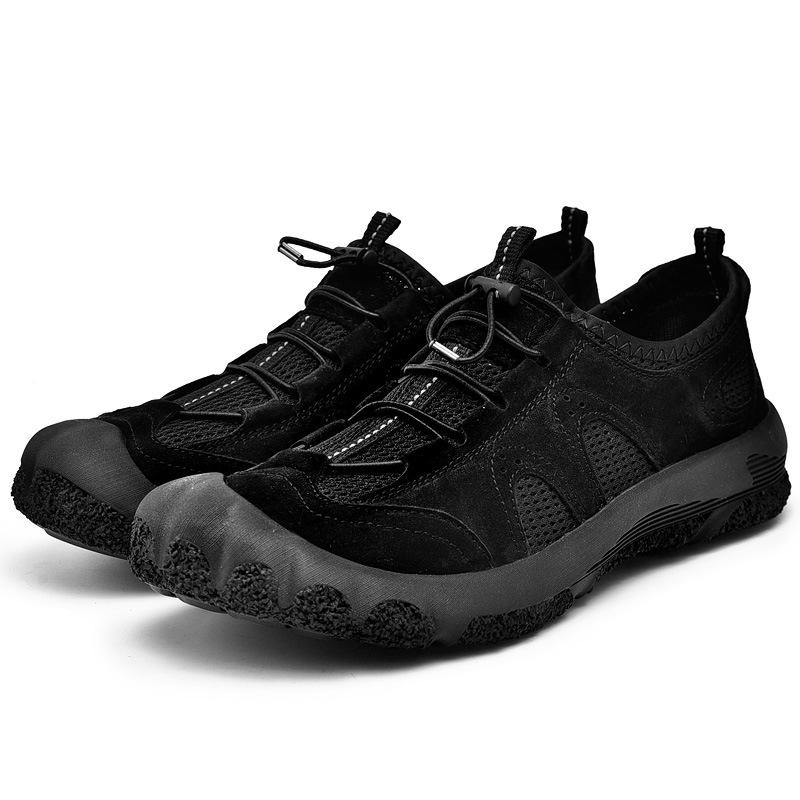 

Summer men s shoes hollow breathable mesh shoes men s anti-piercing safety shoes deodorant labor insurance shoes outdoor hiking shoes 38