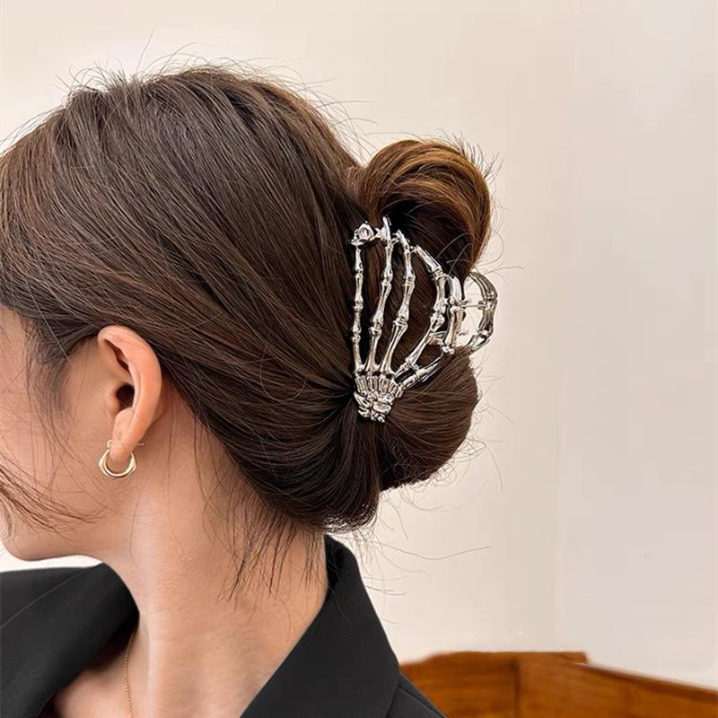 Ghost Metal Hand Grip Hair Clip Fashion Simple Claw Clip French Gift Headdress