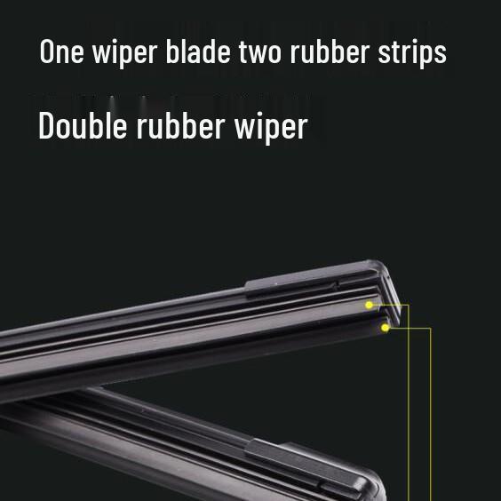 Silent Double-Layer Rubber Wiper for Baojun E100/E200