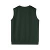 Men's Plaid Printed Sleeveless V-neck Vest Knit Jumper