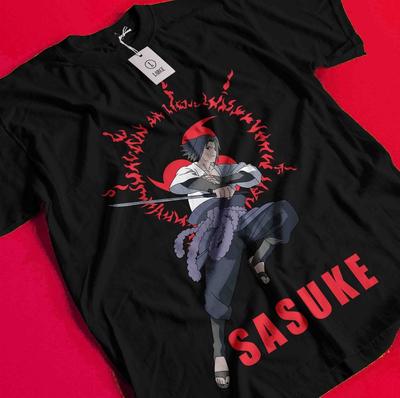 Sasuke Shirt Naruto Tshirt Itachi Uchiha T-Shirt Madara Kakashi Orochimaru Tee BB1401
