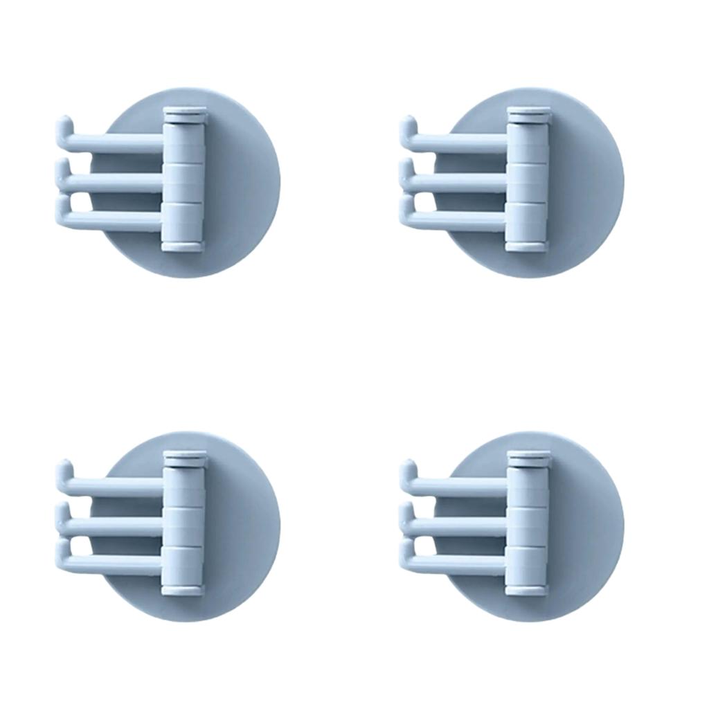1/4 STÜCKE 3 Nicht Markierende Drehhaken Drehbar Nahtlos Klebend Stark Tragfähig Klebehaken Küchenwandhänger Badezimmerzubehör