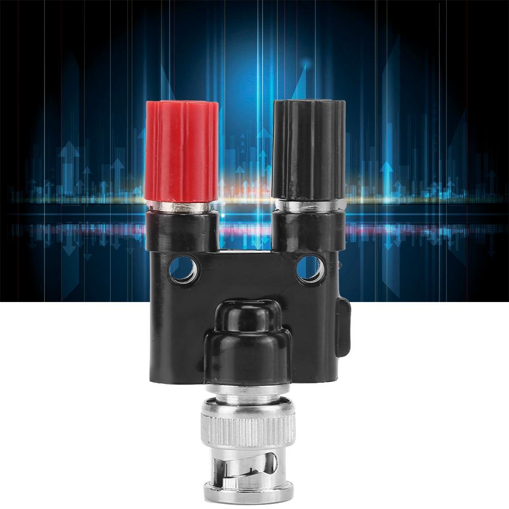 Bnc Male Plug To Two  4Mm Banana Binding Coaxial Adapter Connector Bnc