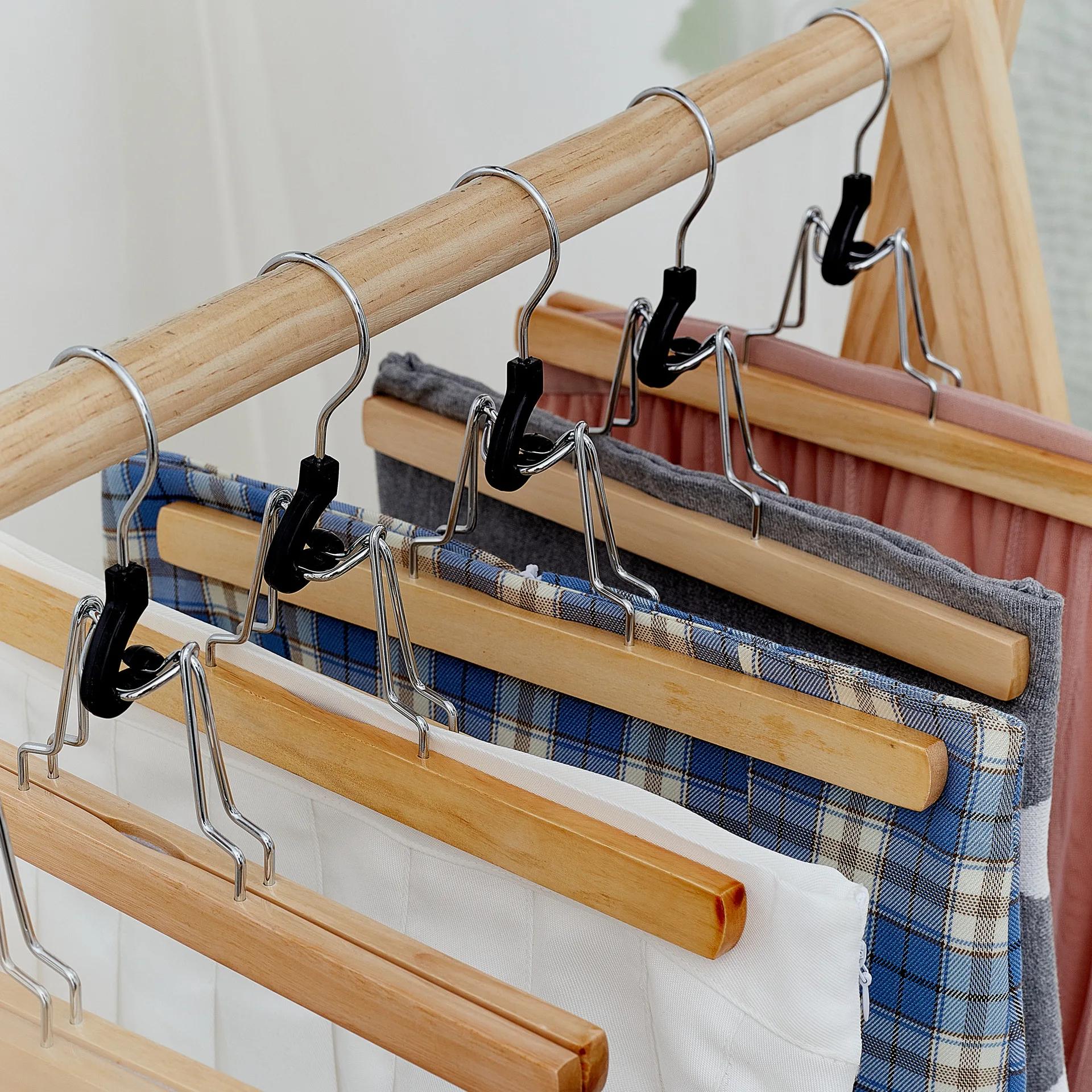 

Wooden Clothes Hangers Tree Bark Clothes Hanger No Trace Trousers Hanger Wooden Hanfu Wholesale Quantity