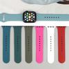 Silicone Watch Band 44mm 40mm 38mm 42mm Sport Loop Bracelet Waterproof Watchband iWatch Series 6 SE 5 4 3