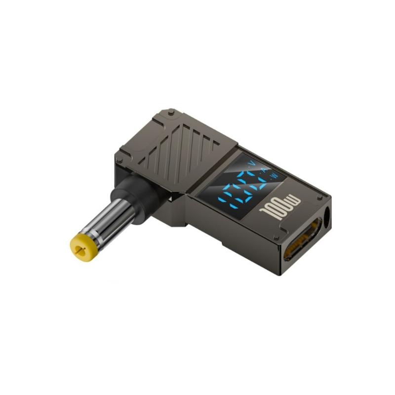 USB C To Direct Current 100W PD Type C Female To Male Connector With Digital Display for Monitors Voltages Current Power