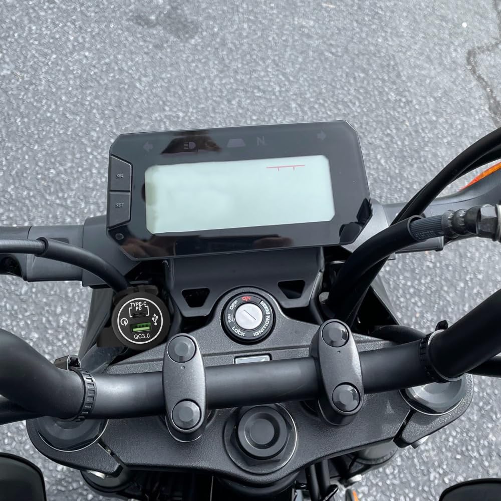 Quick Charger 3.0 USB Power Kit for Honda Grom 125 GROM 125 / MSX 125 JC92 (2021-2024)