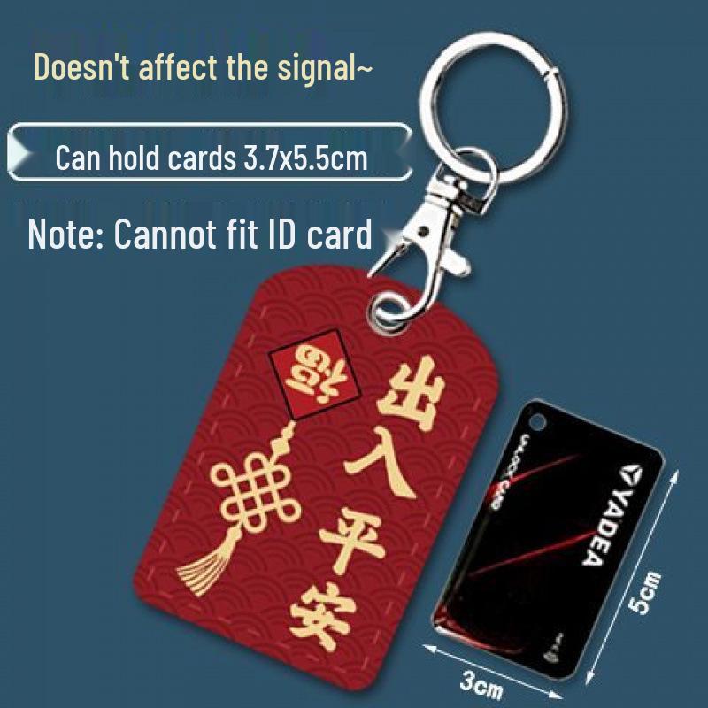 Mini Community Card Case Keychain - ICID Access Protective Sleeve & Bus/Elevator Holder