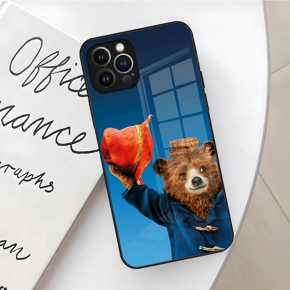 Paddington Bear Phone Case for Iphone 17 16 Air 15 14 12 11 13 Pro Max Mini X Xr Xs Se Puls Glass Cover