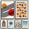 Mid Century Modern Abstract Bauhaus Print Geometric Posters Picture Canvas Painting Wall Art Home Decor Gallery LivingRoom Mural