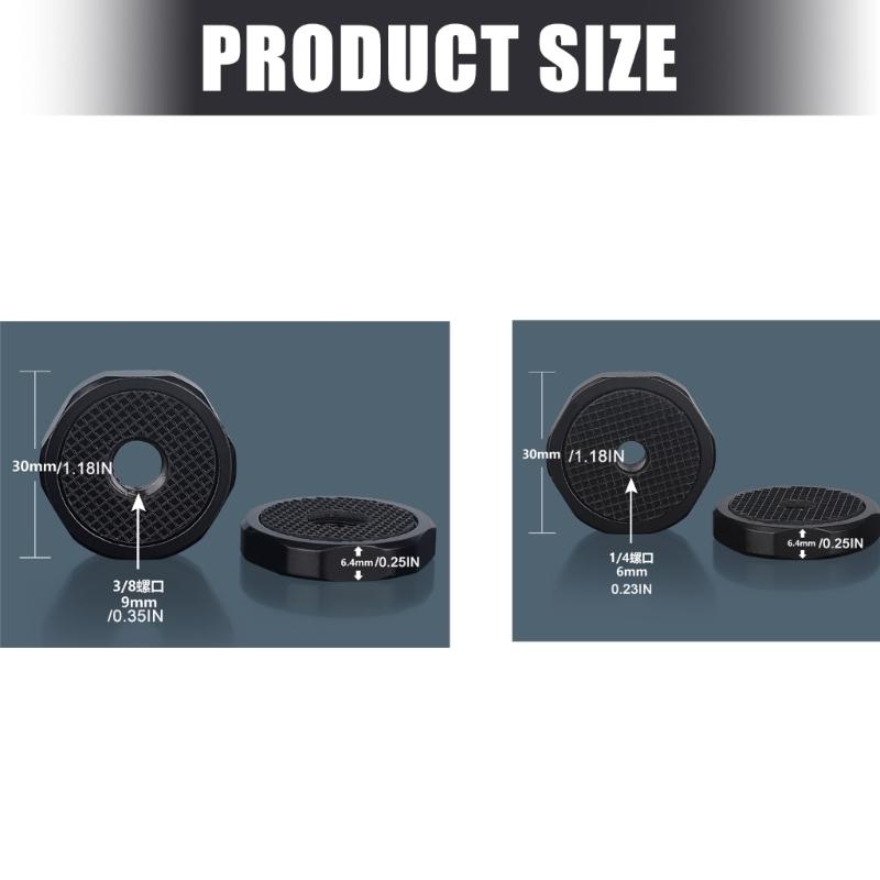 Hot Shoe Seat Lock Knob Flash Stand Mount Adapter 1/4inch/3/8inch Nut Photography Accessories For Tripod Selfie Stick