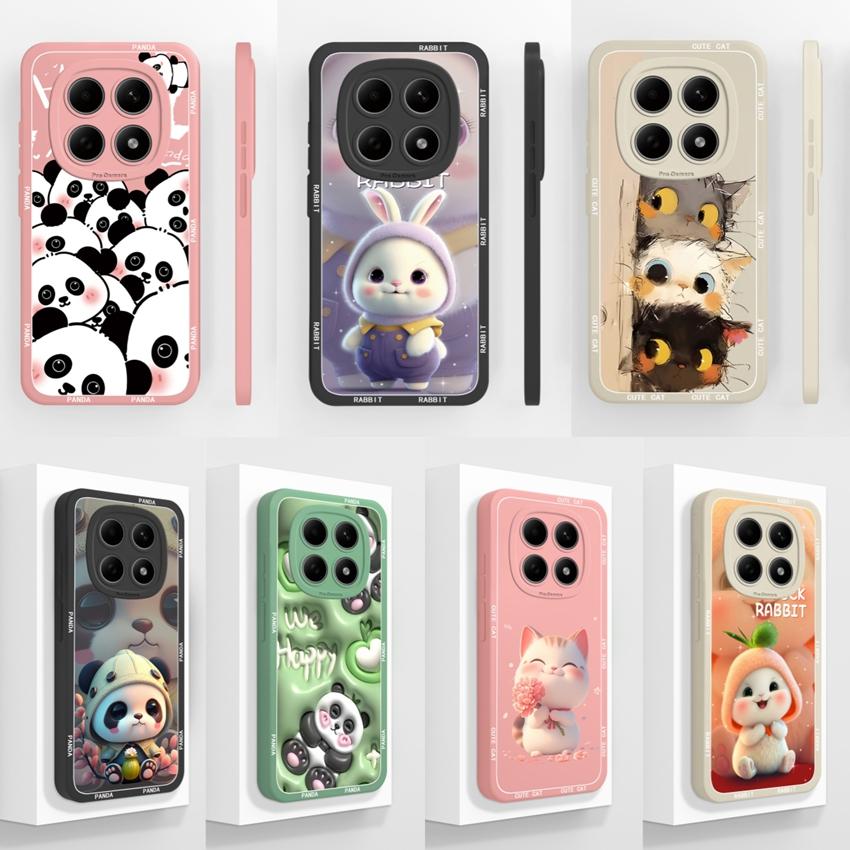 Per Custodia Redmi Note 15 Pro 4G 5G Note 15 15Pro+ 15R Cover Telefono Gatto Carino Silicone Liquido Morbido Paraurti Protettivo per Redmi Note15 Pro Guscio Leggero