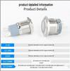 20A High Current 16/19/22MM LED Self-Locking Reset Power Switch, Industrial Grade Metal Button