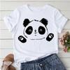 Summer Tshirts Cartoon T shirt women Kawaii Panda Yoga Print Cute Women tee-shirt Short Sleeve Tee Ladies Casual Tops T-shirt