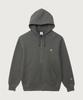 C Logo Regular Fit Zip-Up Hoodie Dark Grey