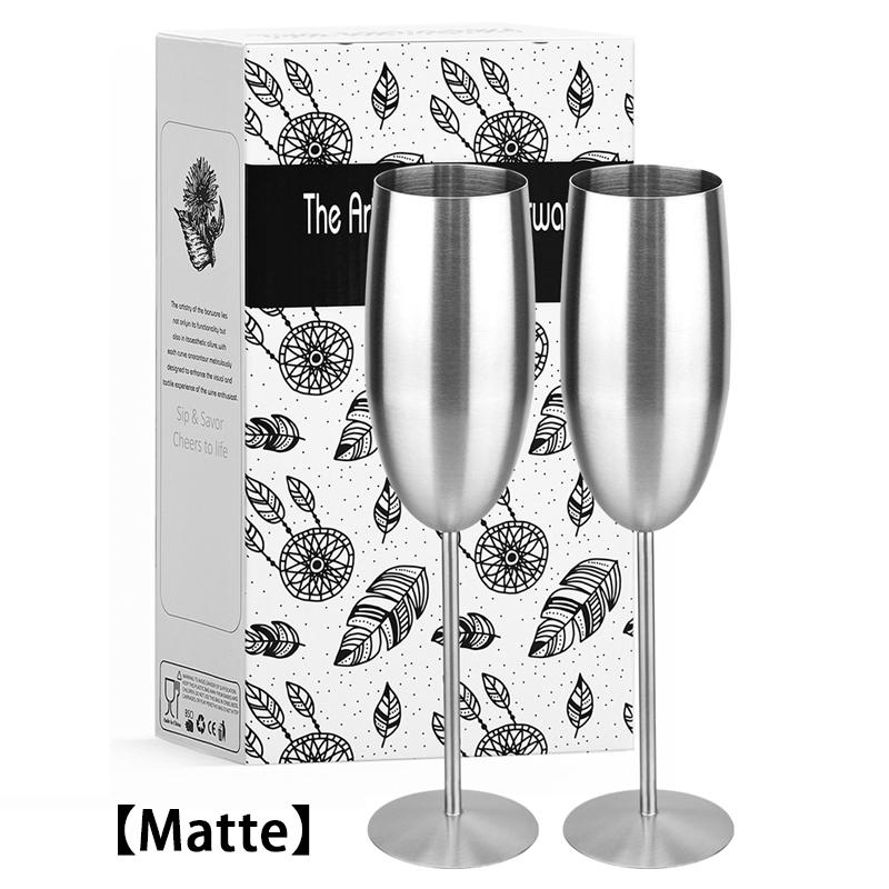 New Stainless steel wine glasses unbreakable metal cocktail glasses 250ml for drinking cocktails and wine in the at bar Cup