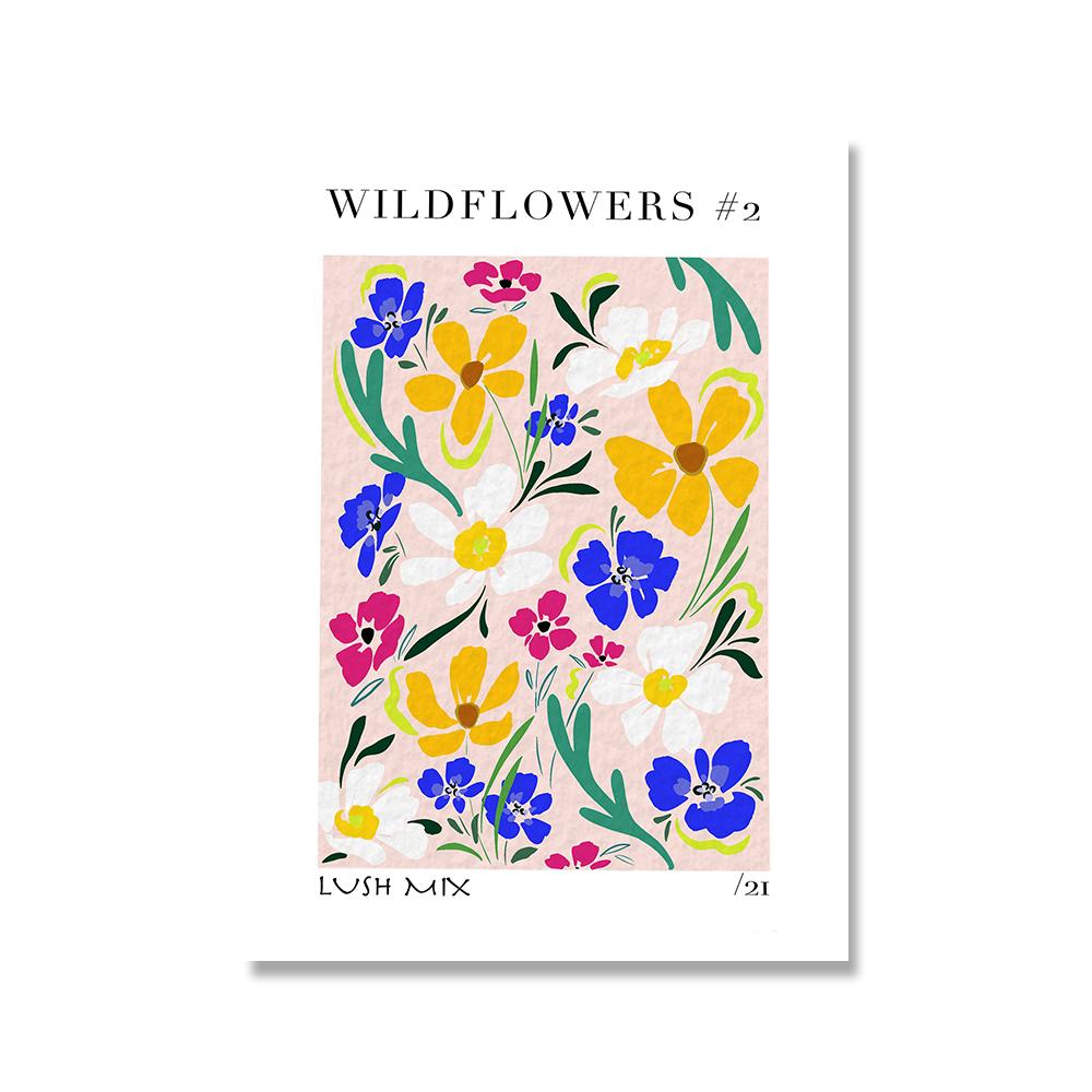 Flower Power Art Prints Matisse Picasso Abstract Floral Girl Canvas Poster Retro Wall Pictures Bedroom Unique Home Decoration