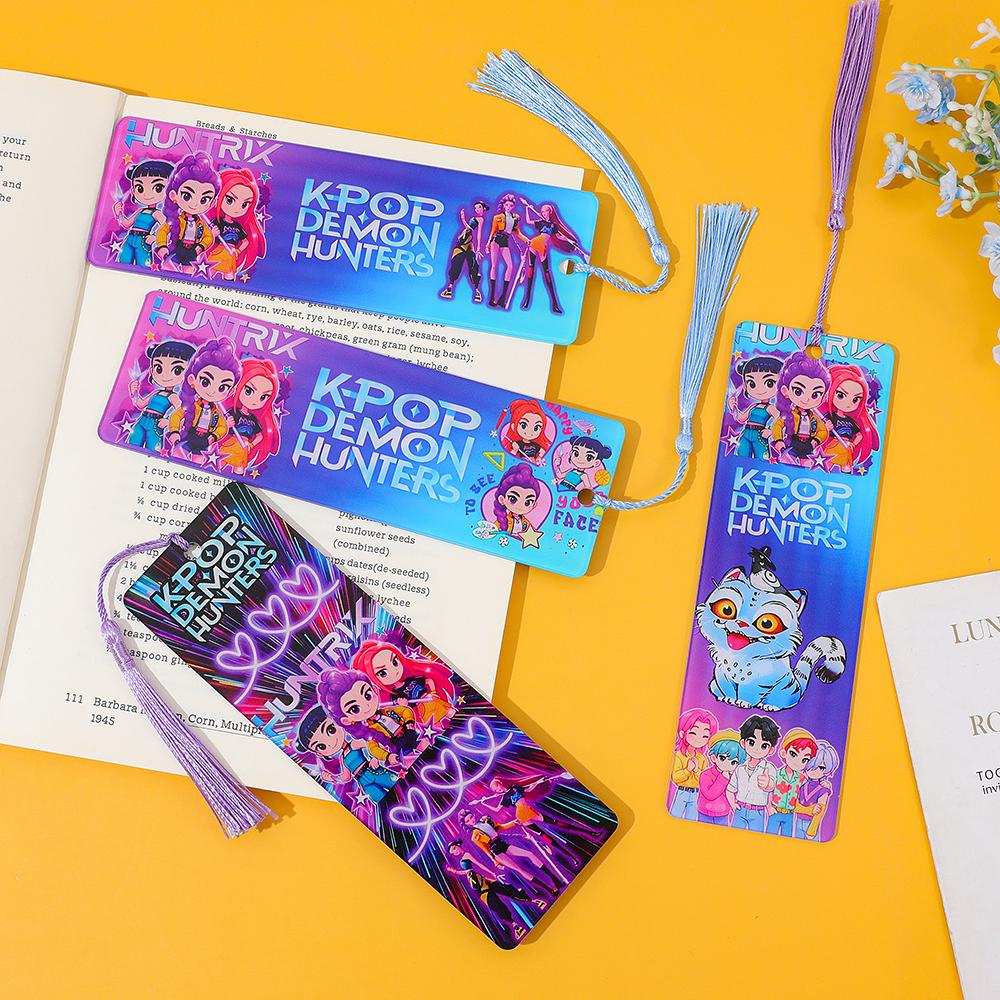 Kpop Dämonenjäger Acryl Lesezeichen Saja Jungs Anime Fans Sammlerstücke Geschenke Geburtstagsgeschenk für Freunde Weihnachtsgeschenk