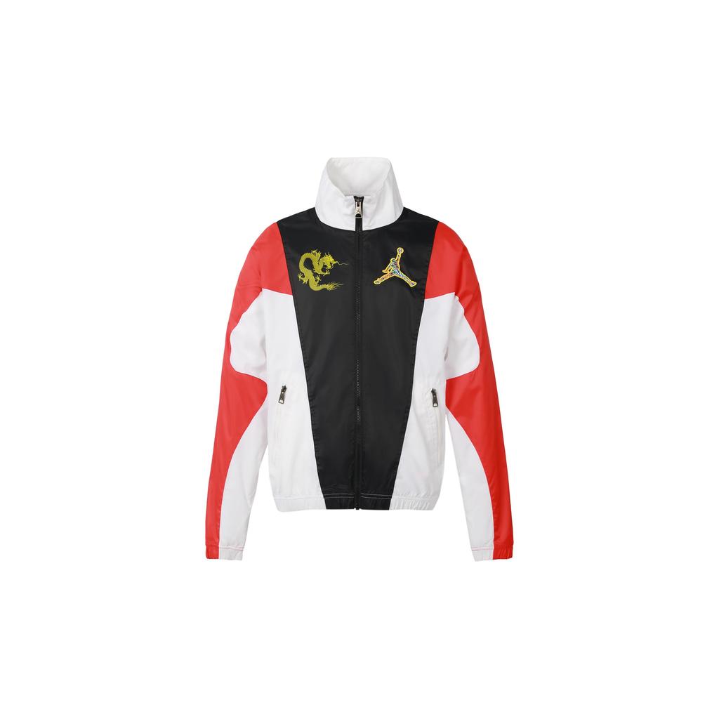 Jordan Color-Block Stand Collar Woven Jacket Men Outerwear Black DB3707-100