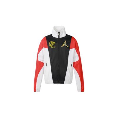 Color-Block Stand Collar Woven Jacket Men Outerwear Black DB3707-100