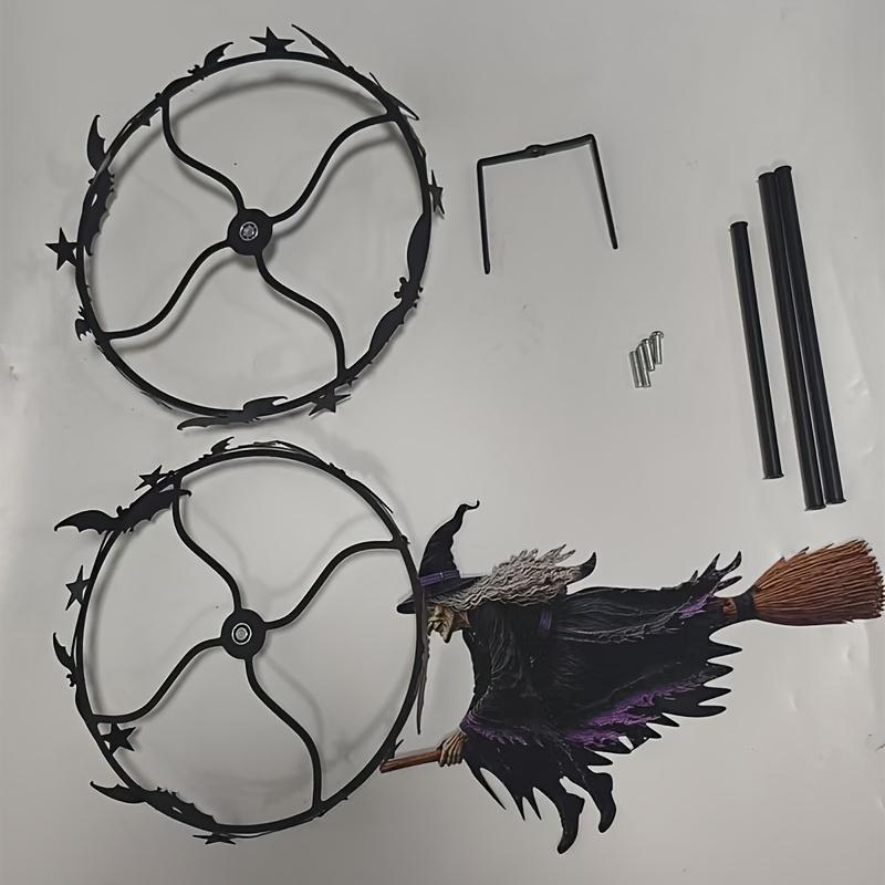Halloween Magic Witch Garden Windmill, Halloween Windmill Garden Stake Outdoor Decor, Eerie Halloween Yard Windmill, Whimsical Halloween Decoration